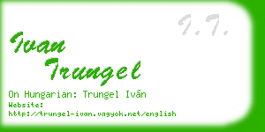ivan trungel business card